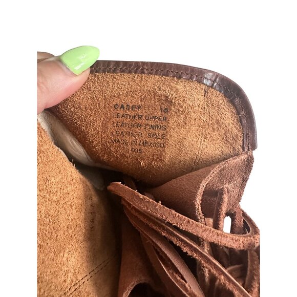 FREEBIRD Caden Tan Brown Leather Laceup Ankle Western Boots Size 10 - Picture 8 of 8